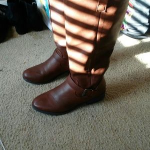 Charlotte Russe Brown Riding Boots